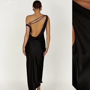 Meshki Yvette asymmetrical silk dress new with tags